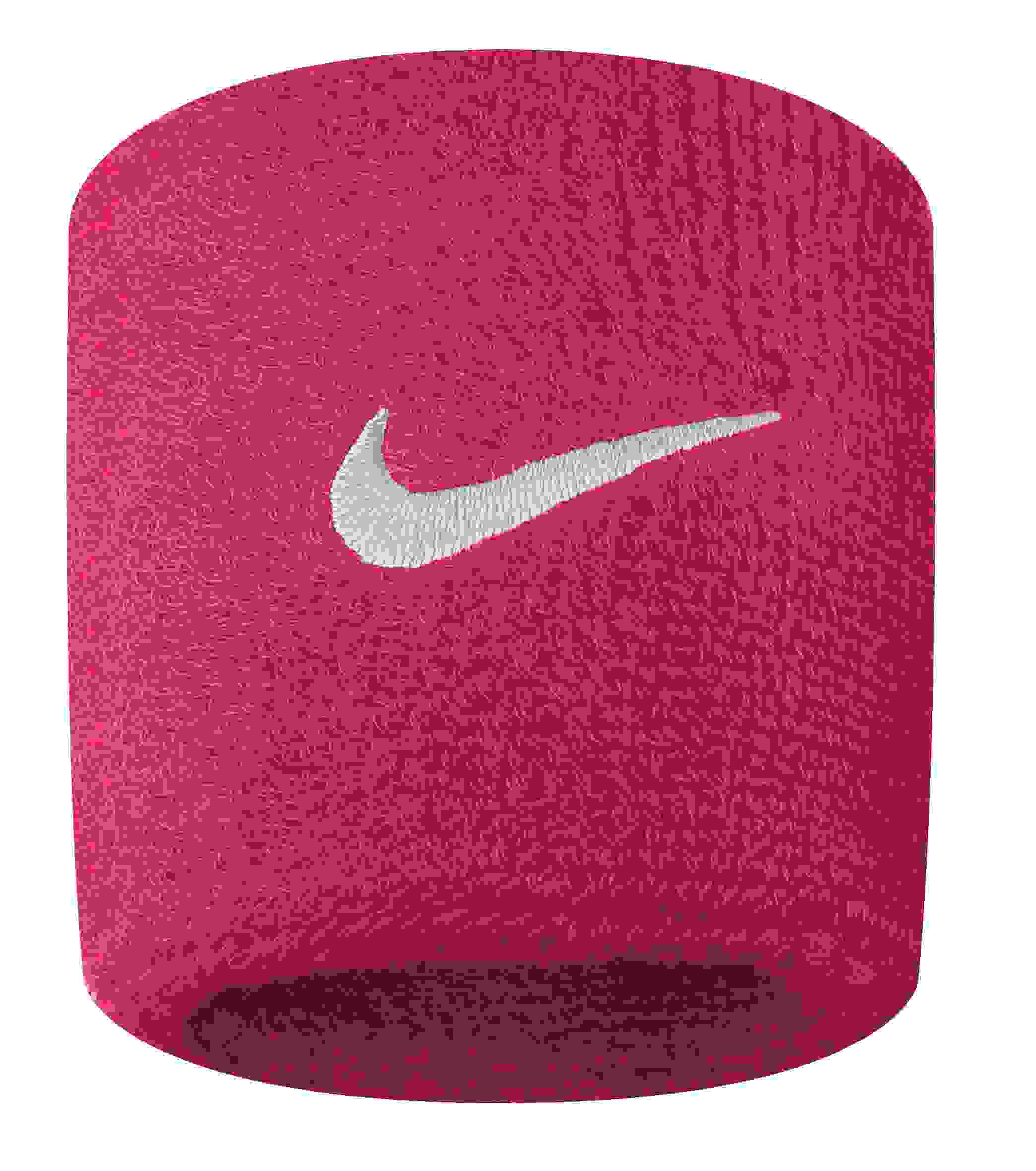 Nike Swoosh Pink/White Wristbands